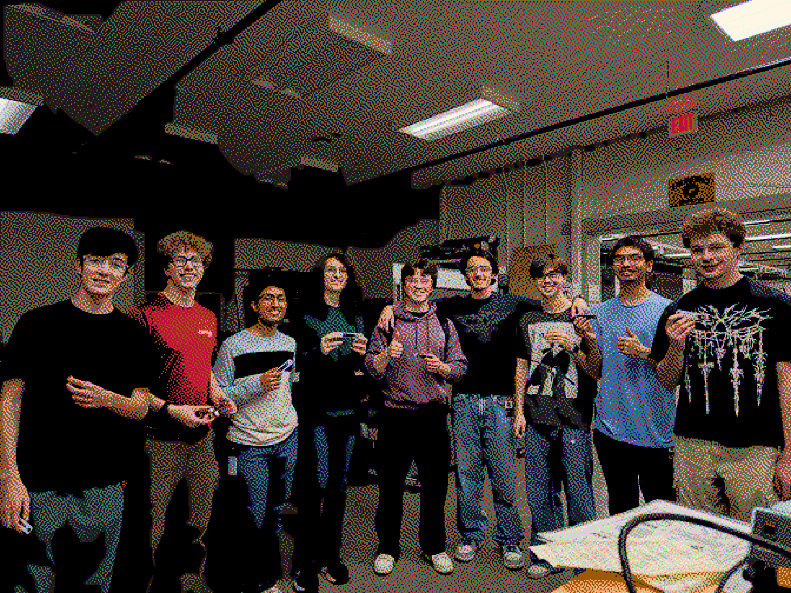 Computer Hardware Club members together at an OSU club event